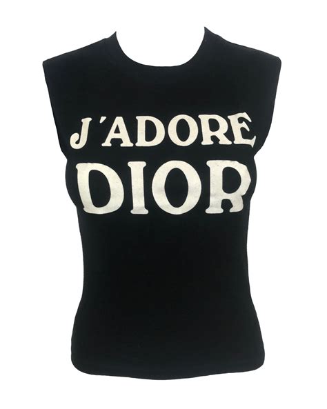 j'adore dior sleeveless shirt|j'adore Dior top vintage.